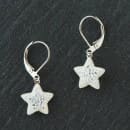 Stjerne øreringe med Swarovski krystaller Julesmykker - Elegante stjerne øreringe med Swarovski krystaller