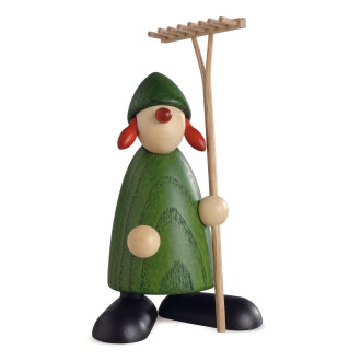 Lykkebringer Hanna med rive - grøn 10,5 cm Lykkebringer Hanna med rive - grøn 10,5 cm