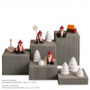 Julepynt i træ Björn Köhler miniature julemand sæt 5 Björn Köhler miniature julemand sæt 5