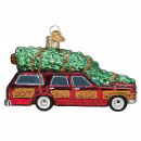 stationwagon med juletræ julekugle stationwagon med juletræ julekugle
