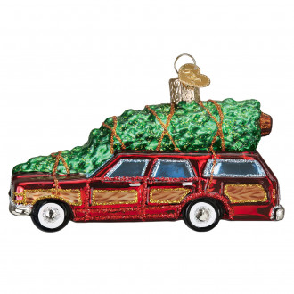 Stationwagon med juletræ 11 cm