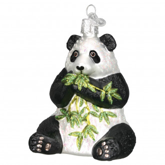 Panda med bambus 9 cm