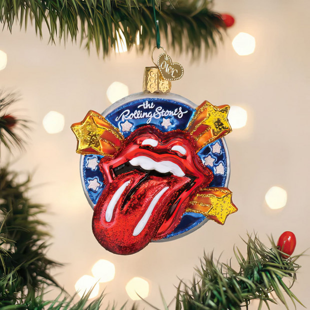 Julekugle Rolling Stones Hot Lips tunge Julekugle Rolling Stones Hot Lips tunge