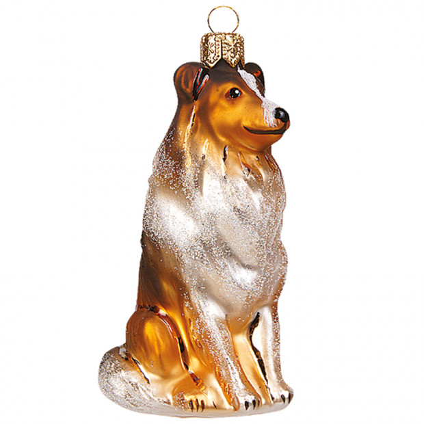 julekugle collie hund Collie julekugle 6,5 cm