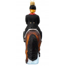 julekugle dressurhest med rytter Dressurhest julekugle 12 cm