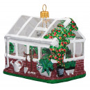 Drivhus i glas til juletræet