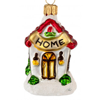 Hus med HOME skilt 6 cm Hus med HOME skilt 6 cm