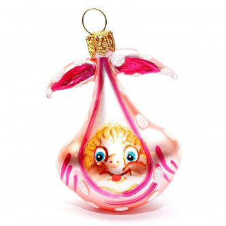 Baby pige i tæppe 7 cm Baby pige i tæppe 7 cm