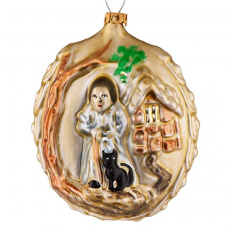 Eventyr julekugle - Hans og Grete 7,5 cm Eventyr julekugle - Hans og Grete 7,5 cm