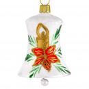Hvid Jul juleklokke 7 cm Hvid Jul juleklokke 7 cm
