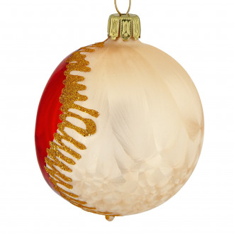 Rød Jul reflektor julekugle 6 cm Rød Jul reflektor julekugle 6 cm