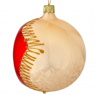 Rød Jul reflektor julekugle 8 cm Rød Jul reflektor julekugle 8 cm
