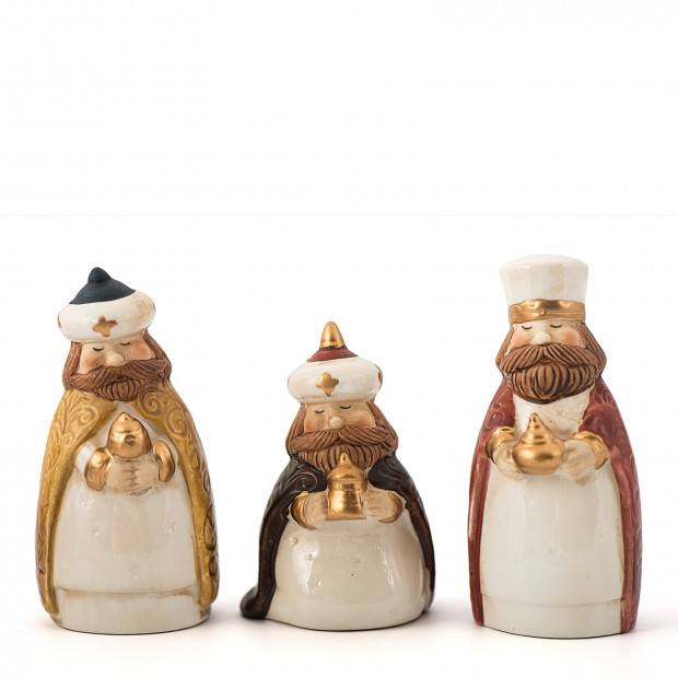 Porcelæns krybbespil med lille stald Porcelæns krybbespil med lille stald